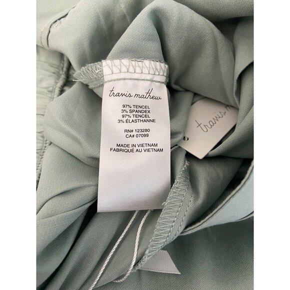 NWT Travis Matthew Capri Tie Front Jade Color Pant-sz Large - Picture 10 of 11
